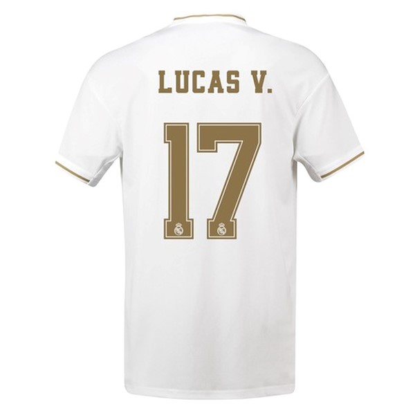 Camiseta Real Madrid NO.17 Lucas V. 1ª Kit 2019 2020 Blanco